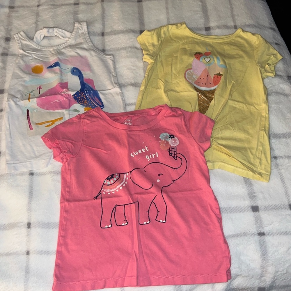 Carters t shirts and tank